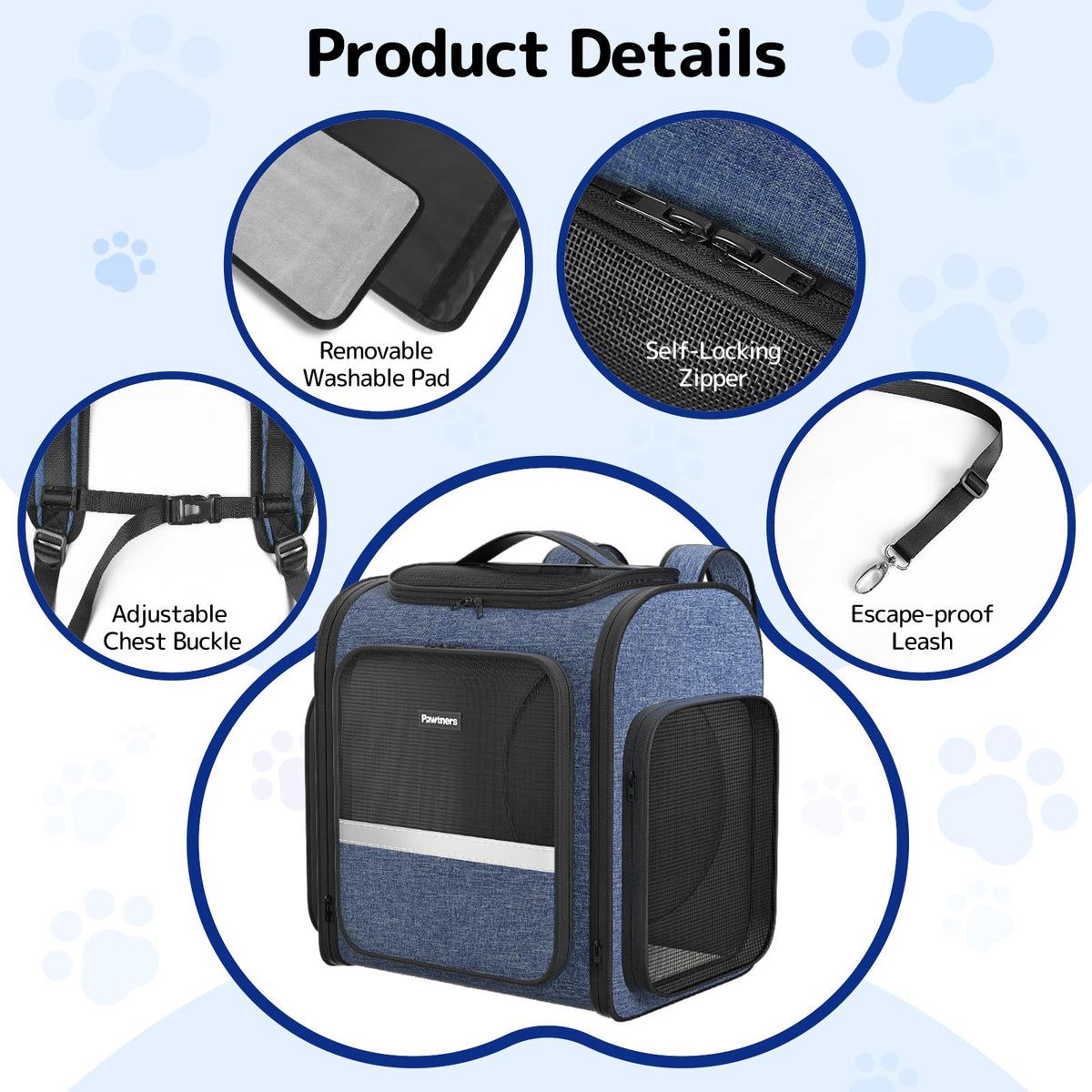 Cat Backpack with Play Tunnel A733