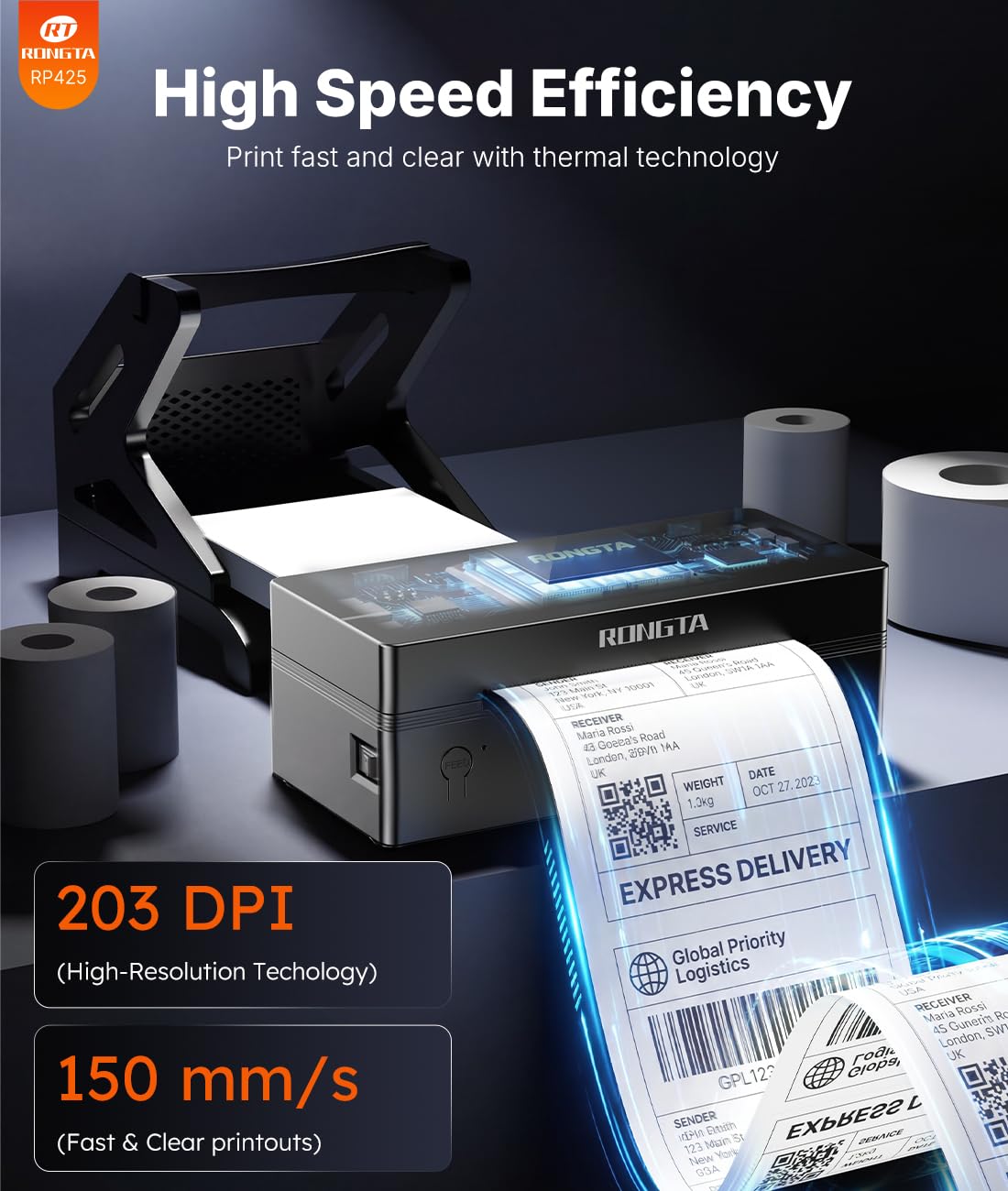Bluetooth 4x6 Thermal Label Printer K367798
