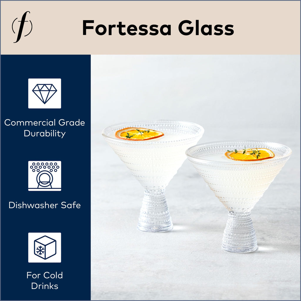 Clear 11.5 Ounce Glass Martini Set of 4 S8136