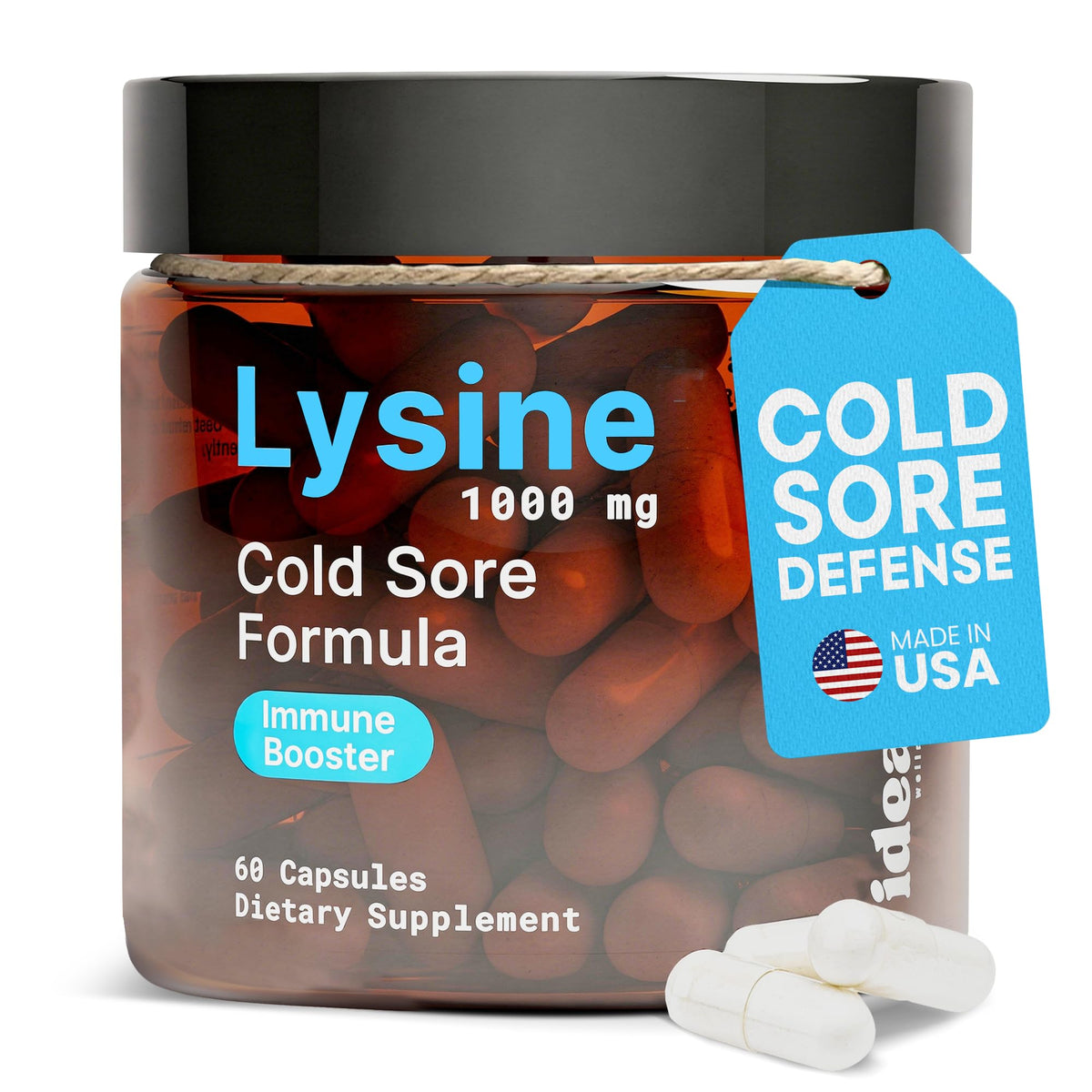 Lysine 1000mg Capsules with Vitamin C, Zinc & Licorice Root T99983
