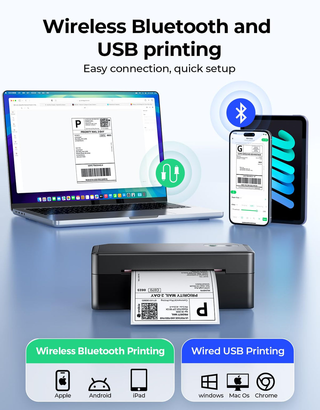 Bluetooth Thermal Label Printer L33084