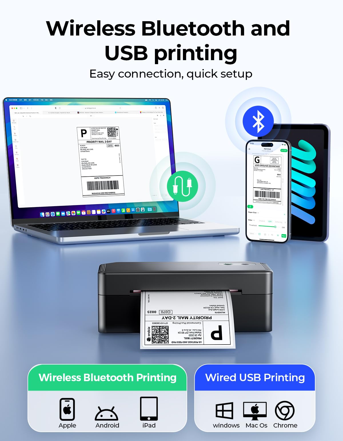 Bluetooth Thermal Label Printer L33084