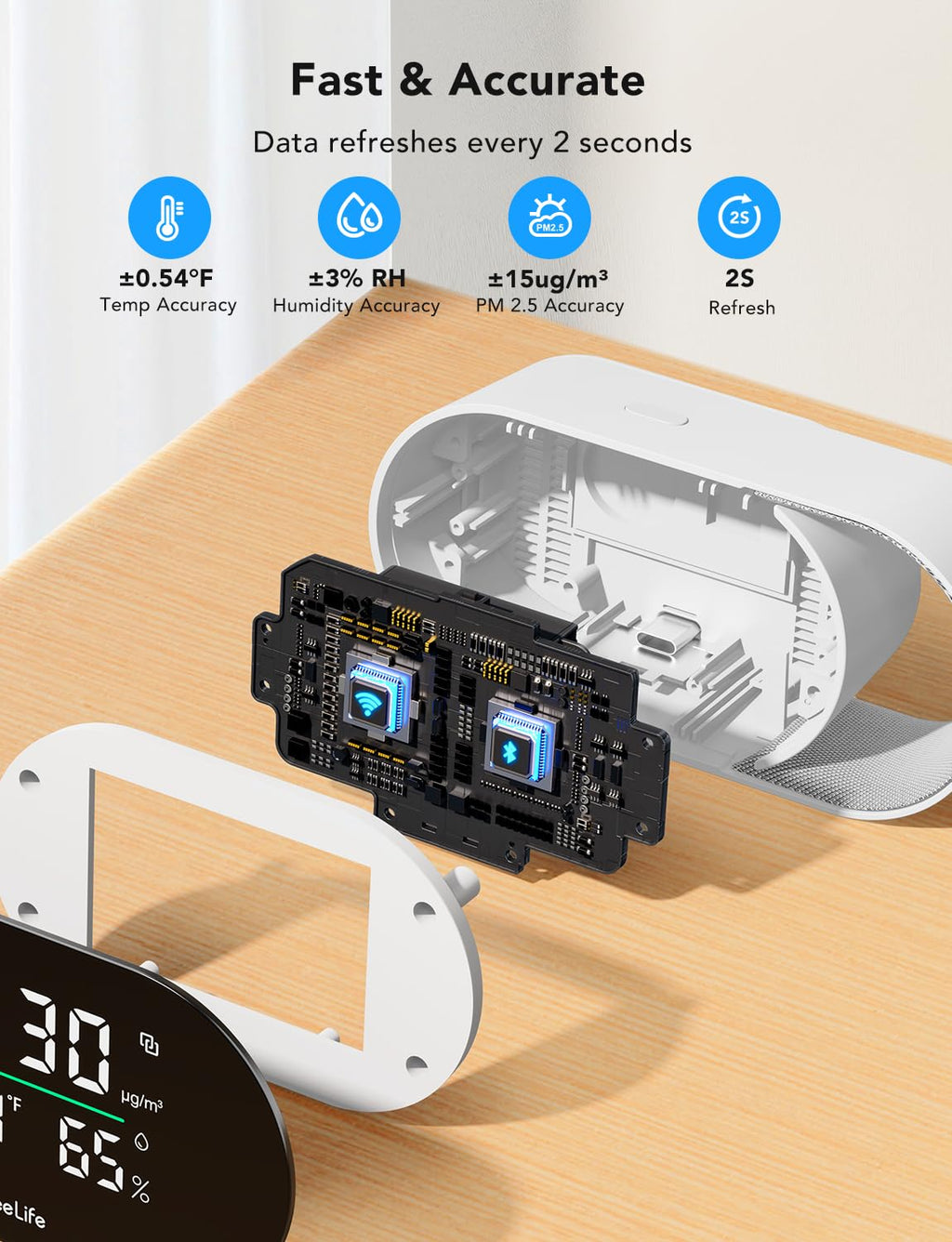 Dehumidifier with Air Quality Monitor H4208