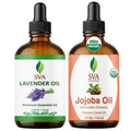 Jojoba Lavender Duo Glass Bottles with Droppers 4 Fl oz O90656