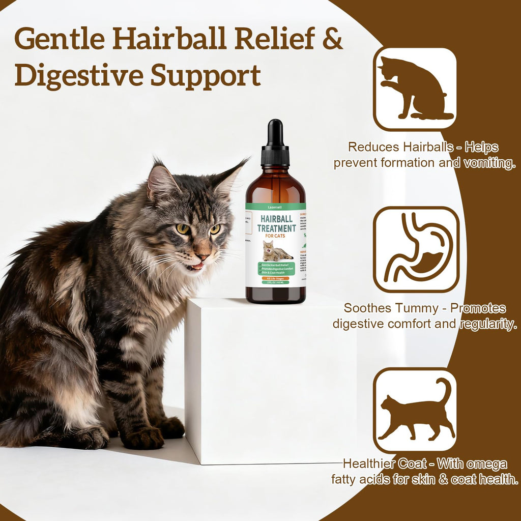 Cat Hairball Remedy with Natural Ingredients & Vitamins B3066