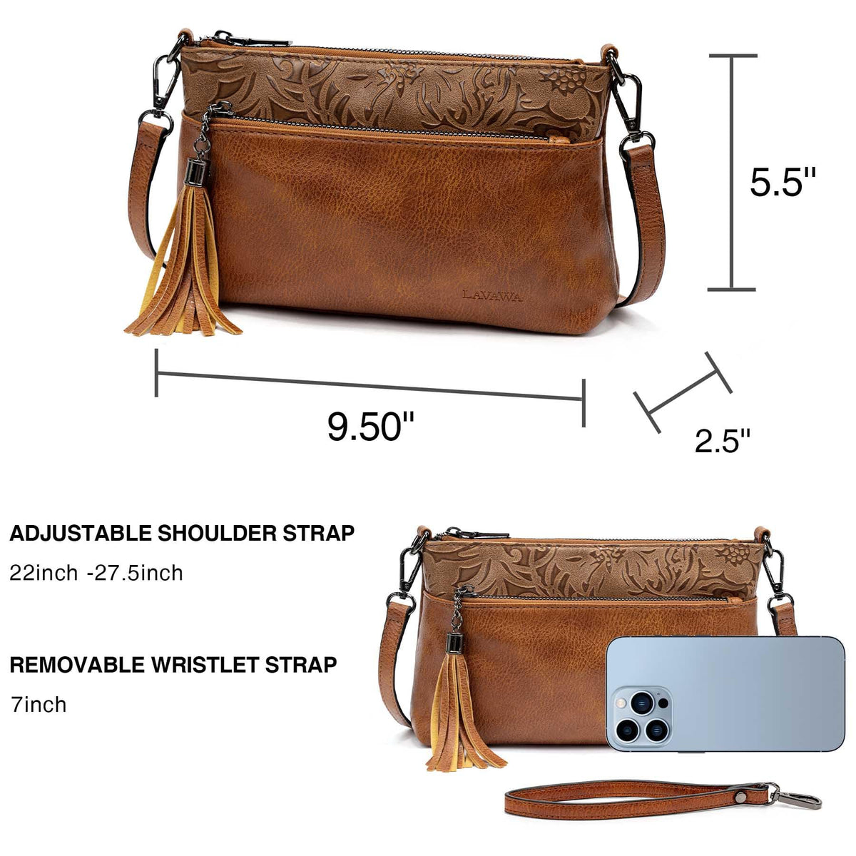 Turquoise Concho Embossed Crossbody Handbag X81885