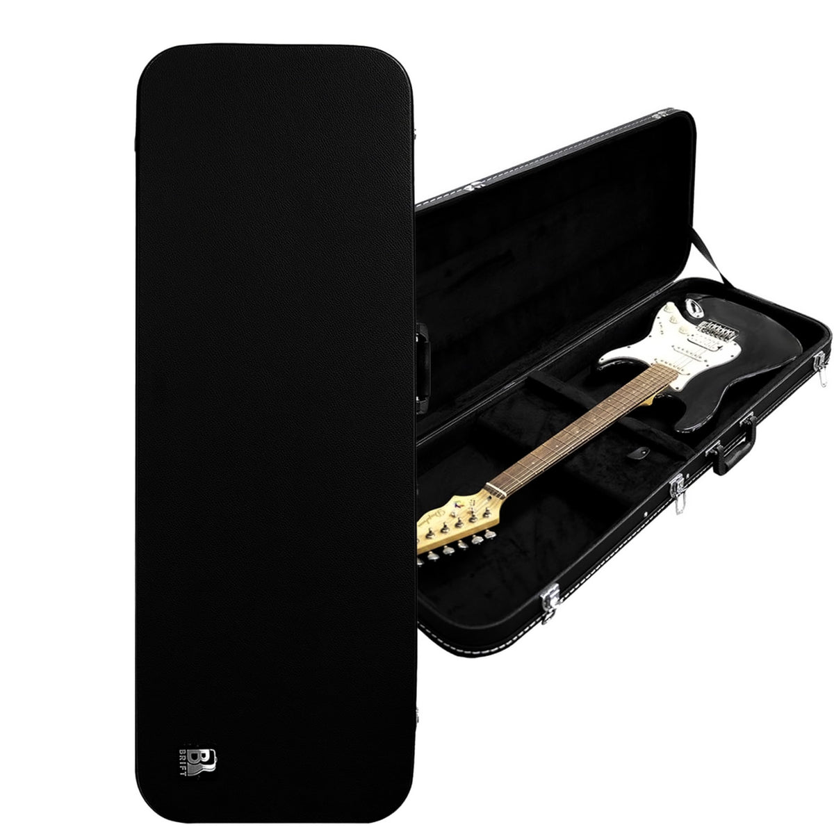 39 Inch Wooden Hard Shell Electric Guitar Case with Lock Latch N7523