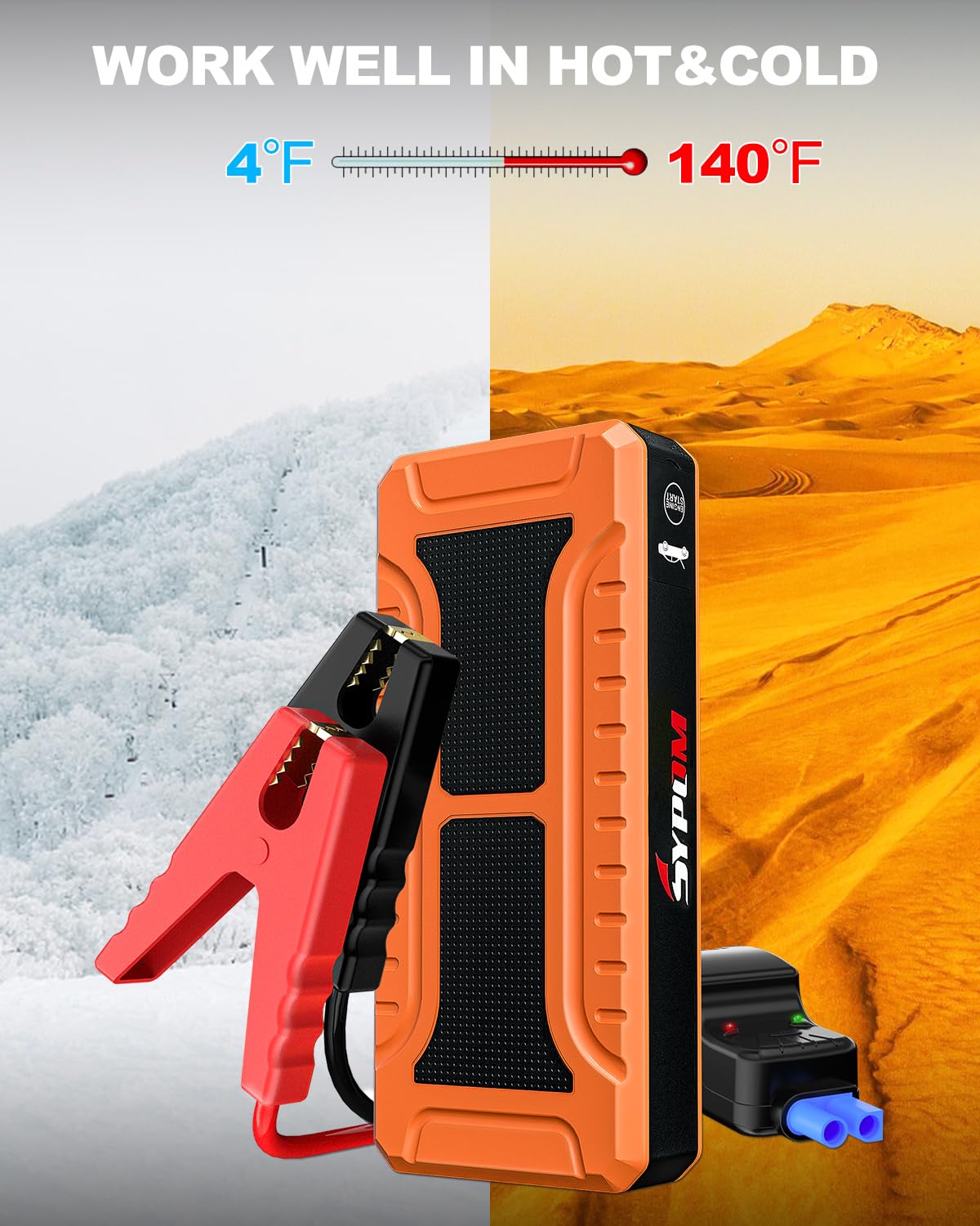 12V Portable Car Battery Jump Starter M463162