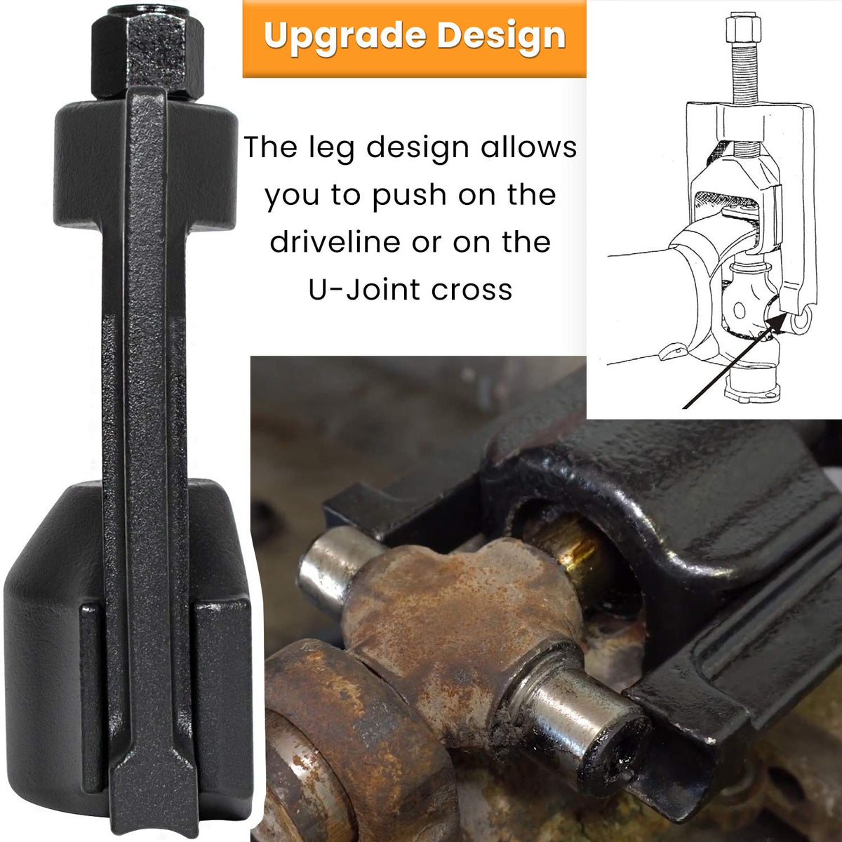 Heavy-Duty Universal Joint Puller Bearing Cup Installer Tool Q754