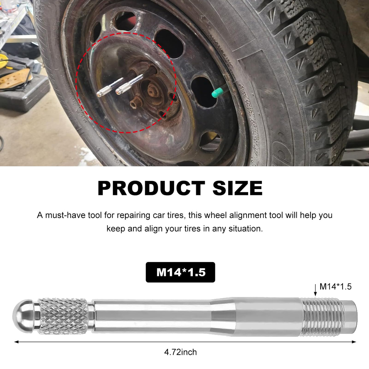 M14×1.5 Stainless Steel Wheel Alignment Pin R355