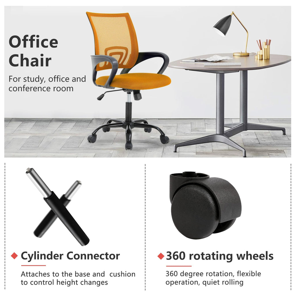 Orange Mesh Ergonomic Office Chair M7683