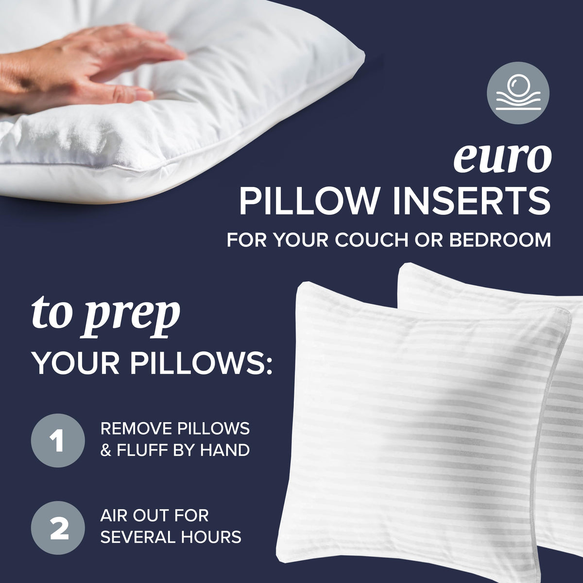 King Size & Euro Size Throw Pillows Sets of 2 G796