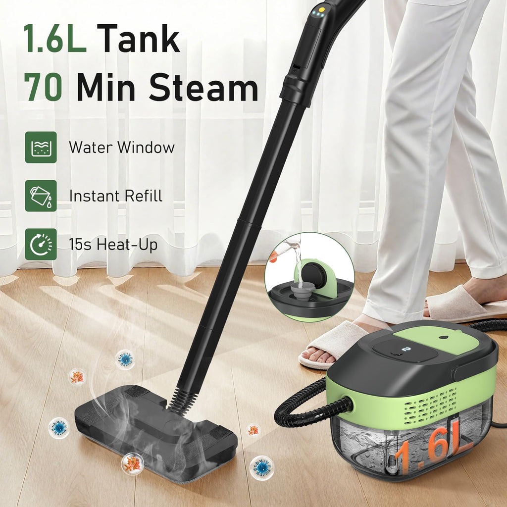 14 IN 1 Steam Cleaner Mop, Handheld Steamer, 1.6L Tank O541