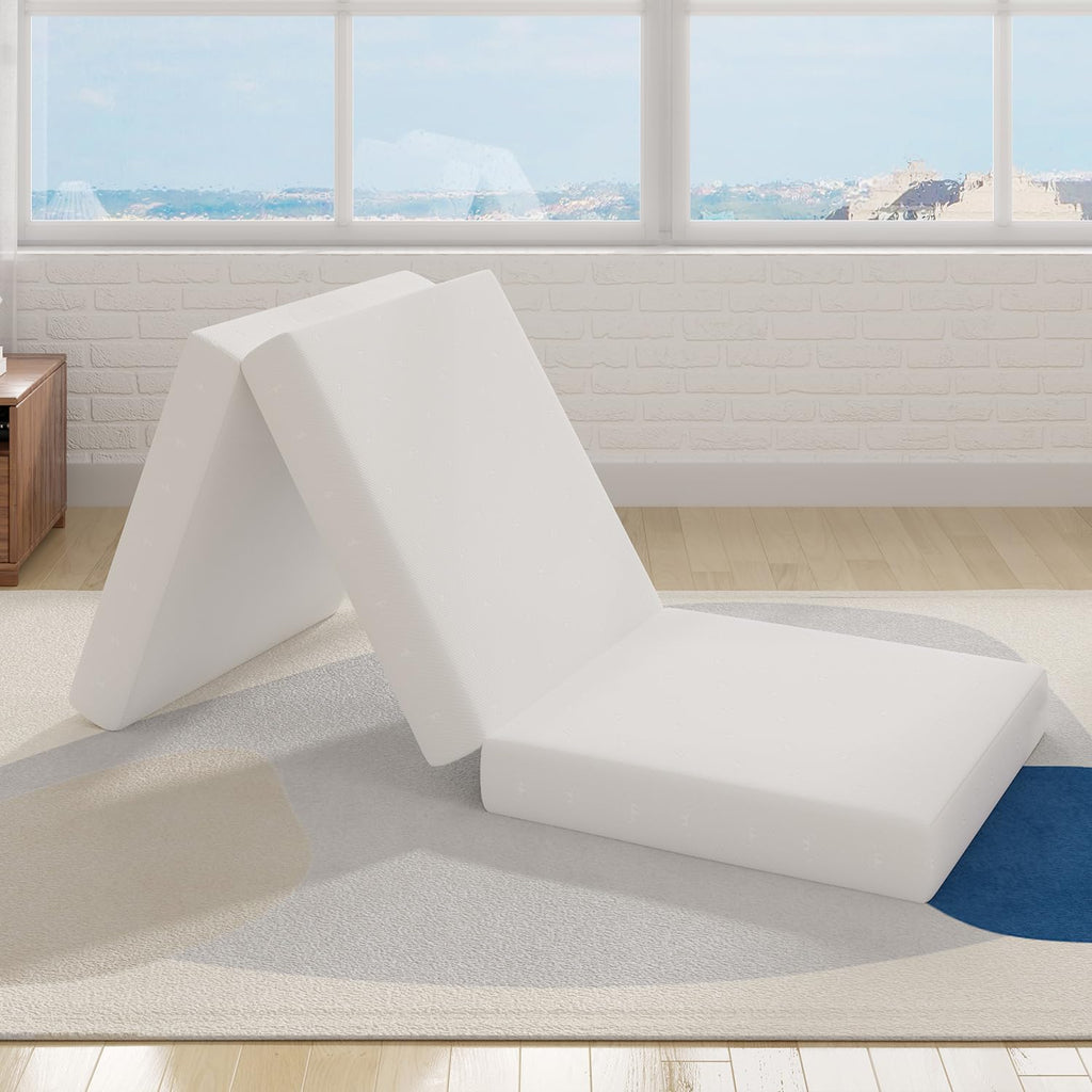 4 Inch Memory Foam Tri-fold Mattress Topper Q537338