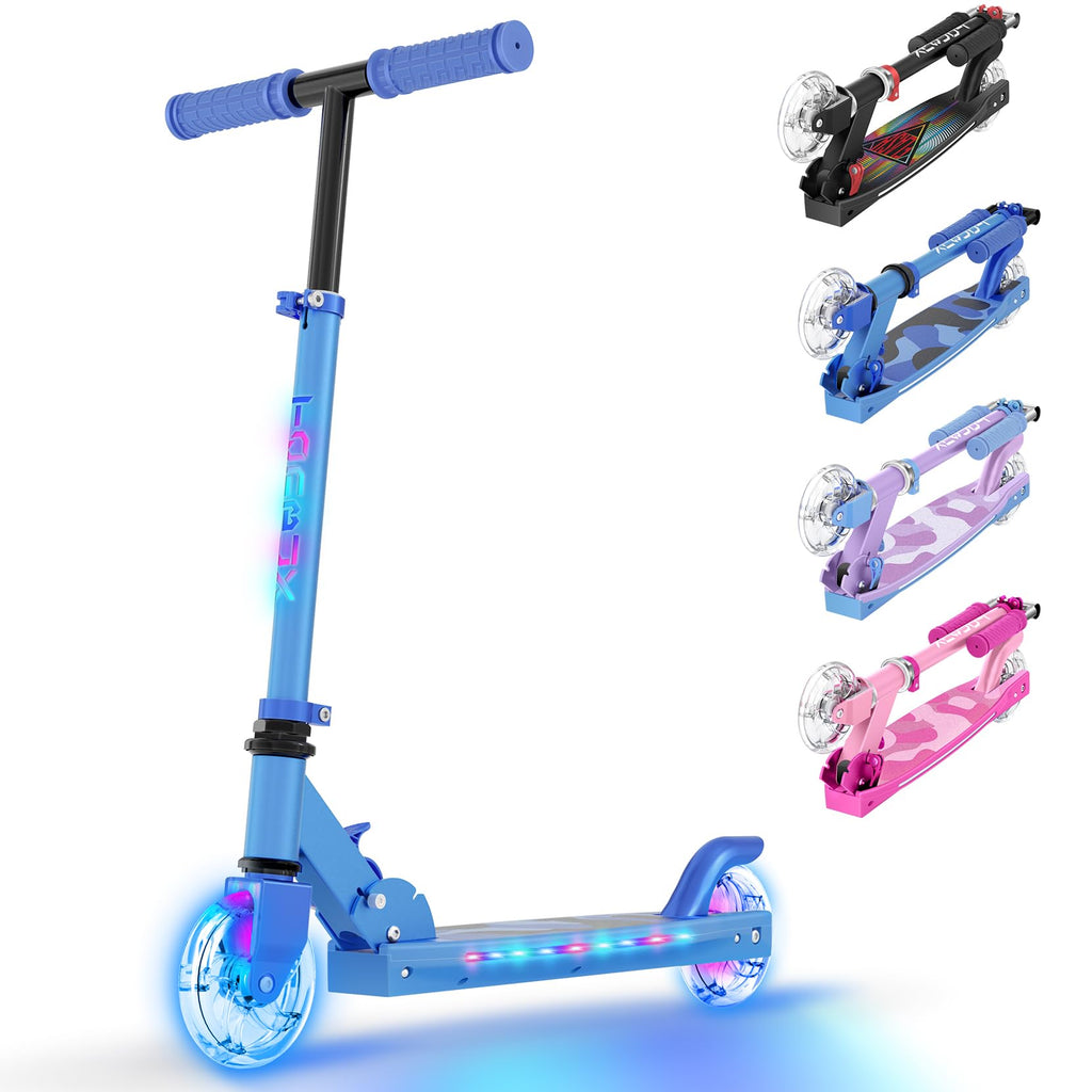 2 Wheel Adjustable Height Foldable Lightweight Kick Scooter F1861