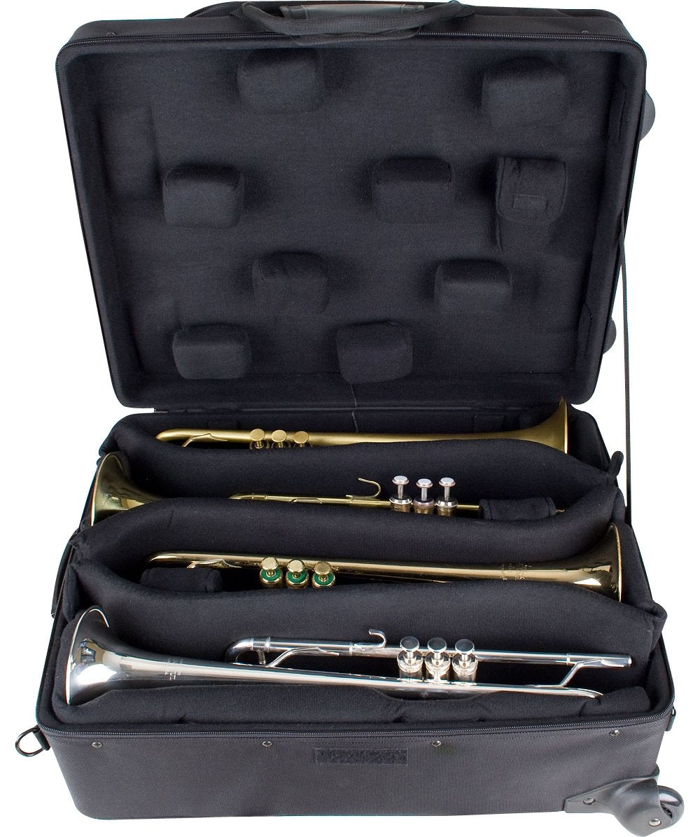 Black Trumpet Case with Wheels O106840