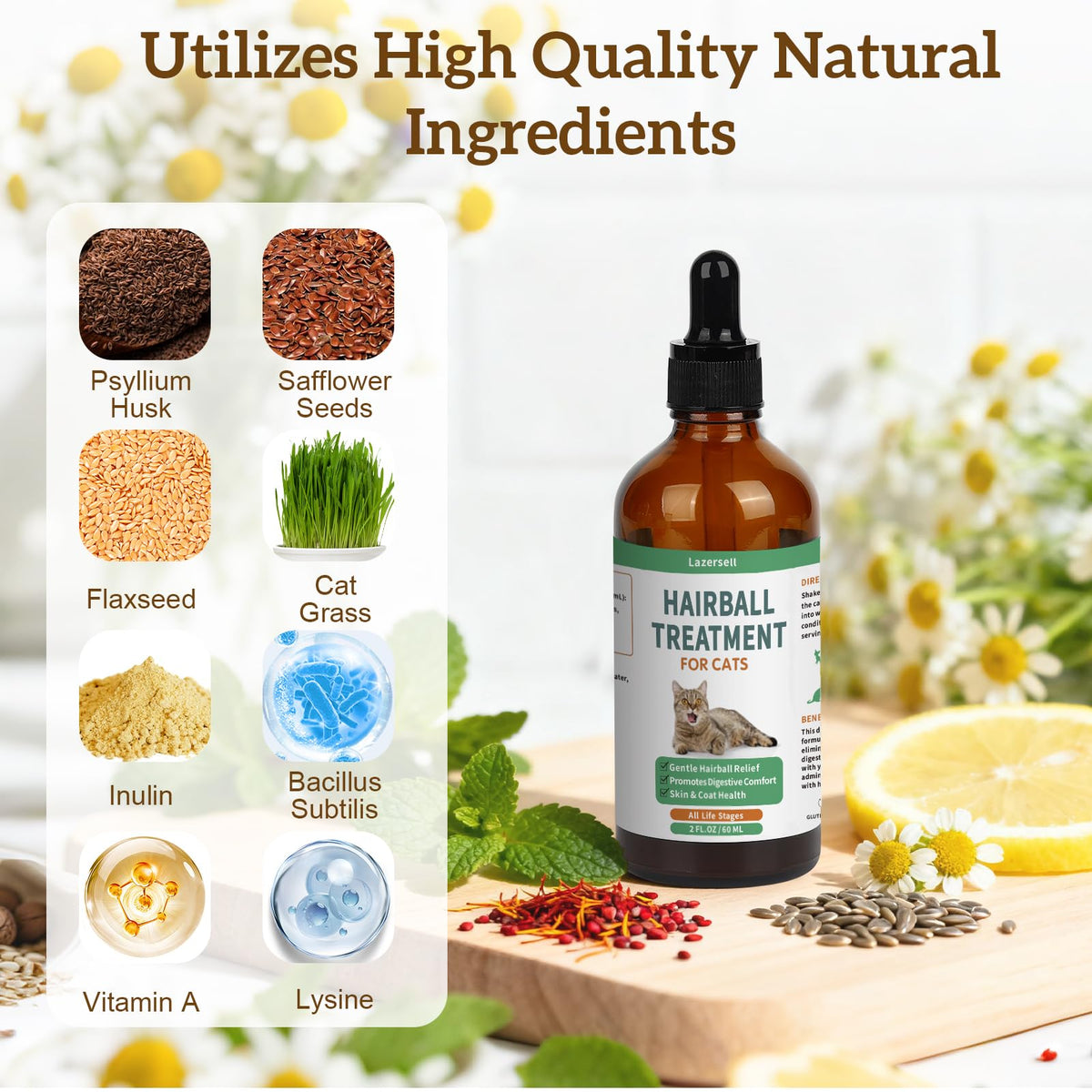 Cat Hairball Remedy with Natural Ingredients & Vitamins B3066