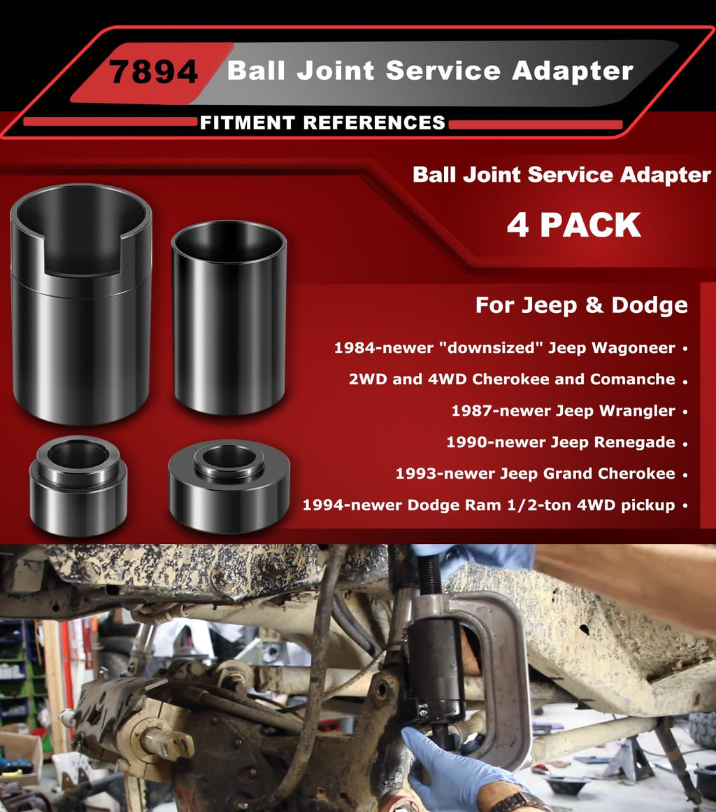 4PCS Ball Joint Service Adapter Set T5808