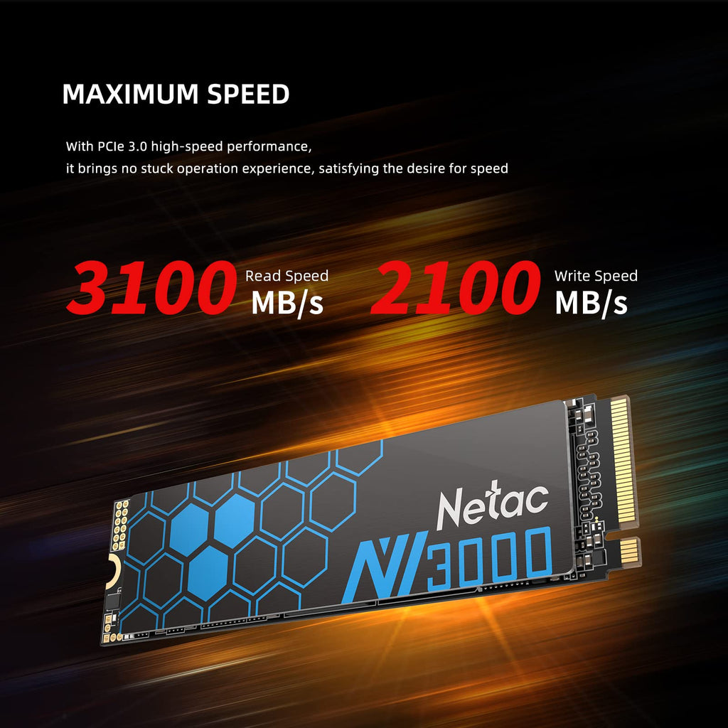 1TB NVMe PCIe Gen3x4 M.2 Internal Solid State Drive with Aluminum Heatspreader Q508