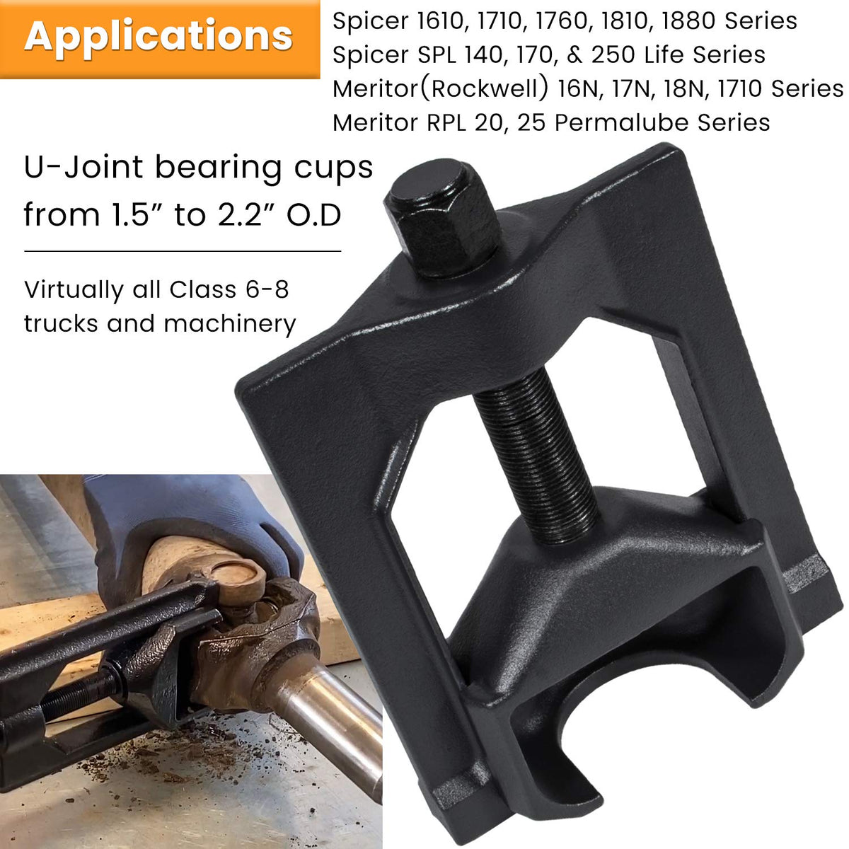 Heavy-Duty Universal Joint Puller Bearing Cup Installer Tool Q754