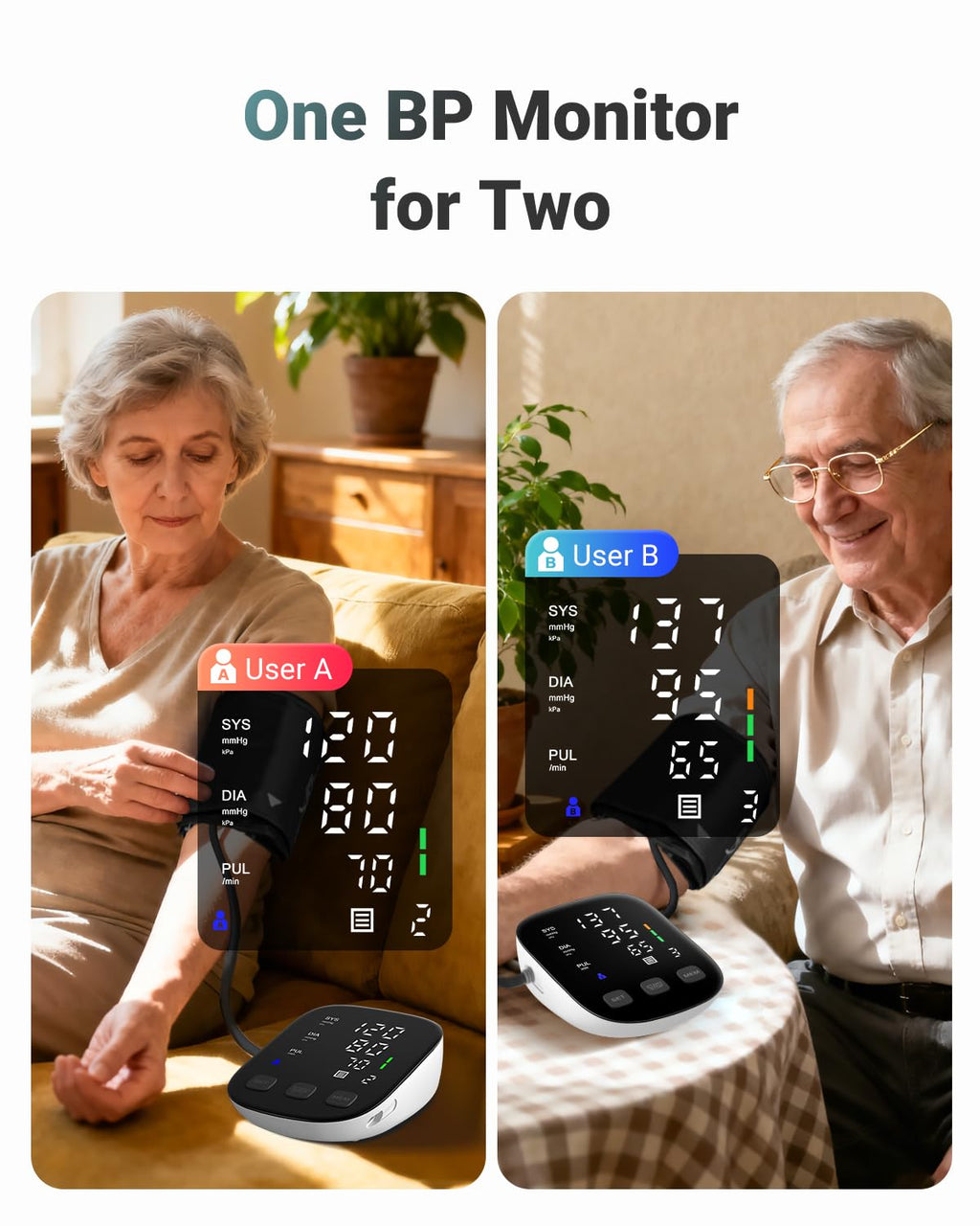 Upper Arm Blood Pressure Monitor with 22-42cm Cuff N69909