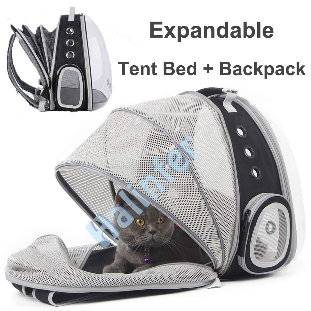Expandable Cat Backpack Carrier with Bubble Window S705