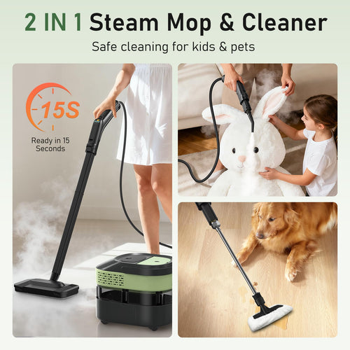 14 IN 1 Steam Cleaner Mop, Handheld Steamer, 1.6L Tank O541
