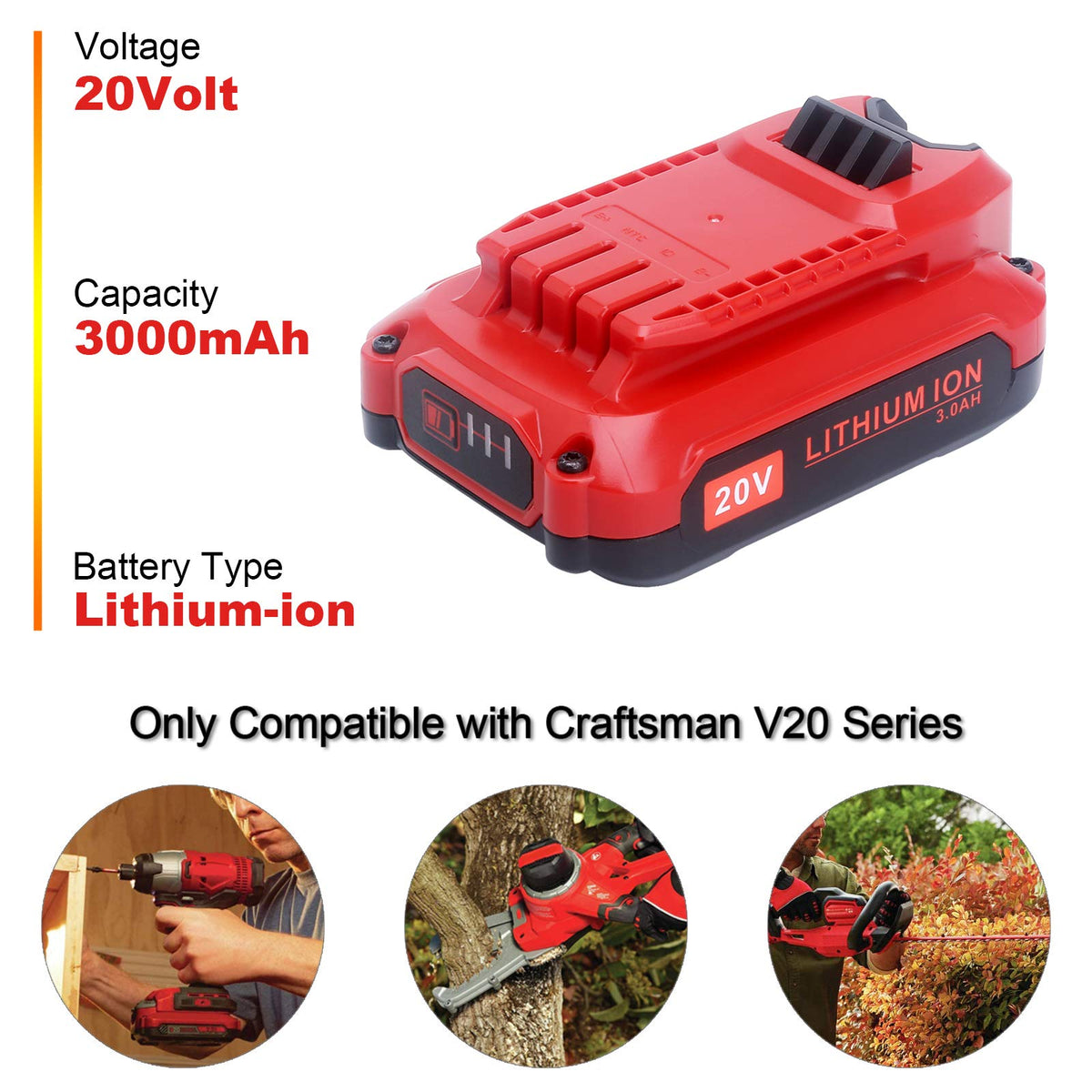 20V Lithium Ion Battery T94432