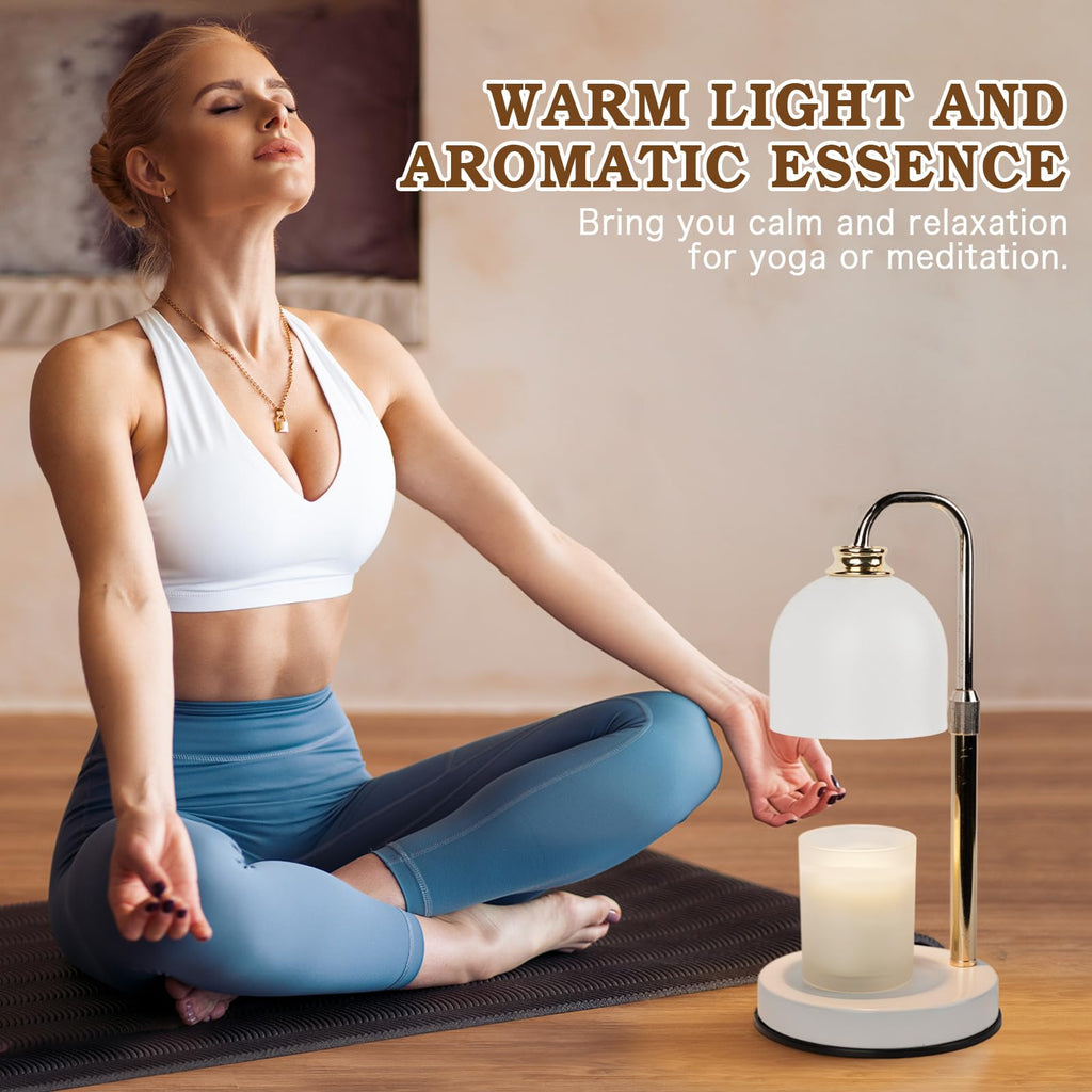 Candle Warmer Lamp with Timer Dimmable White B252426