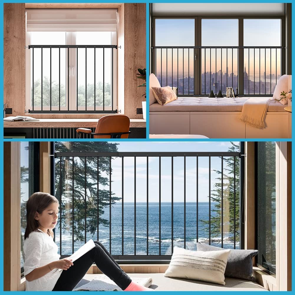 Black 3 Piece Window Guards N652