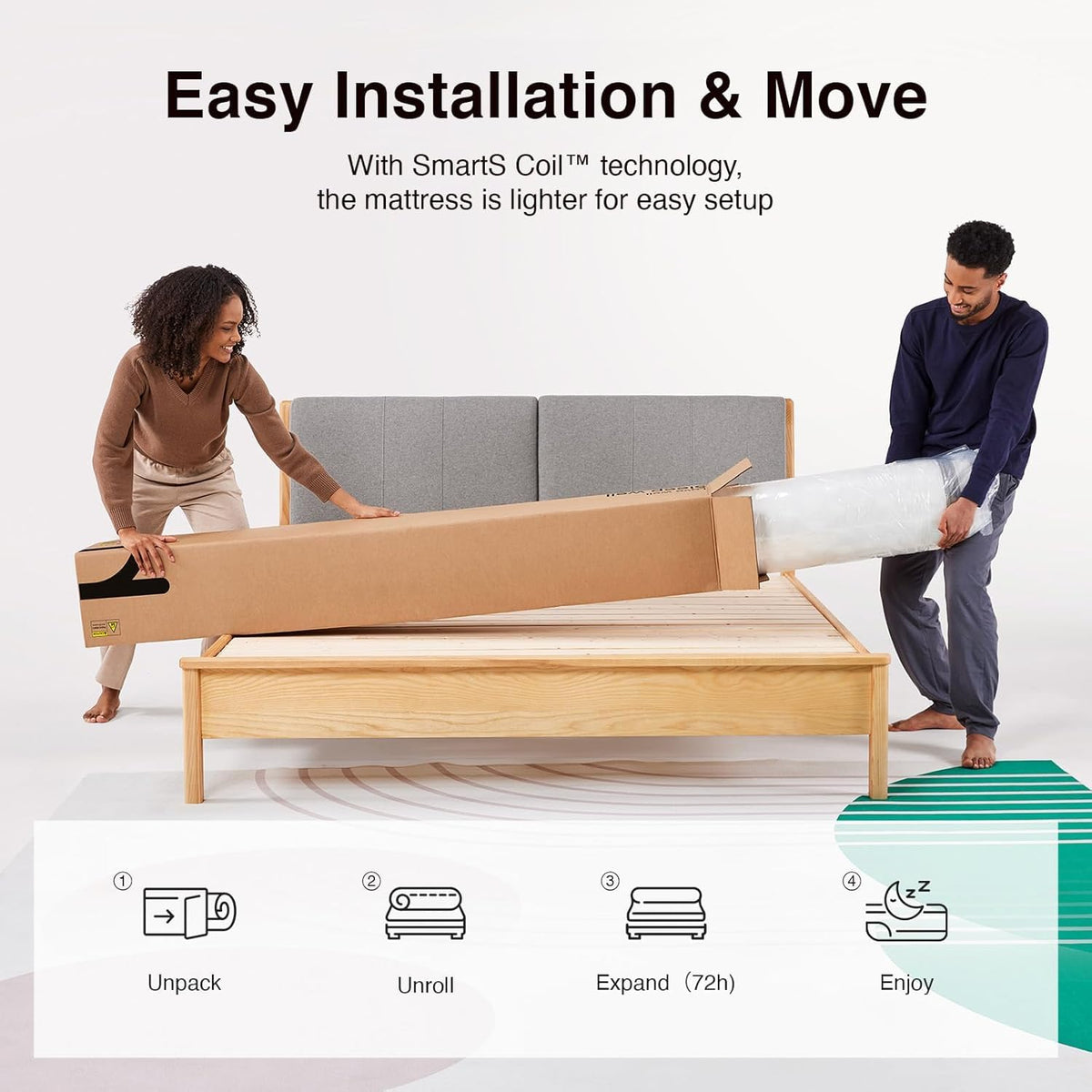 6 Inch Twin Size Hybrid Mattress J935192