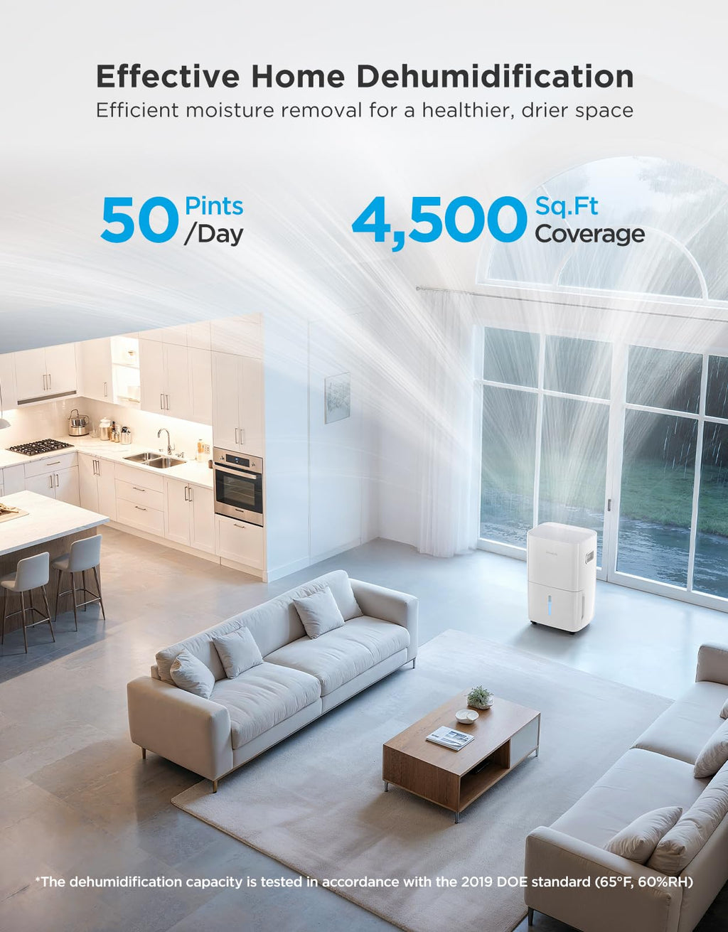 Dehumidifier with Air Quality Monitor H4208