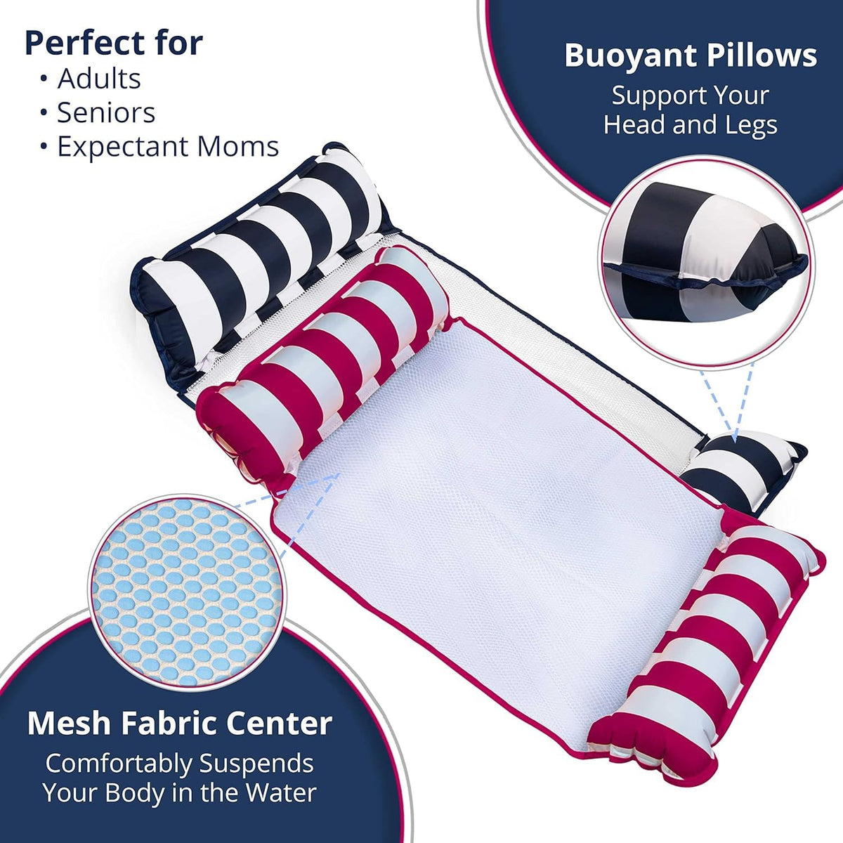 4-in-1 Hammock Pool Float O620
