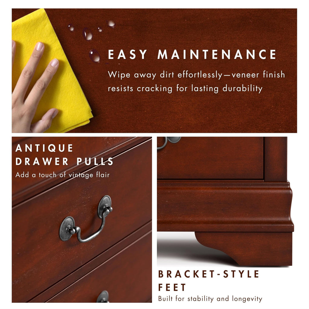 Solid Wood 2-Drawer Nightstand Set U38540
