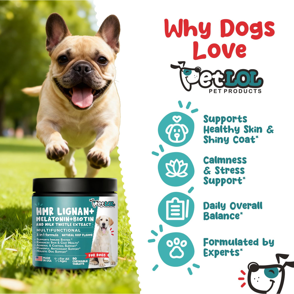 Melatonin, Biotin & Milk Thistle Complex for Dogs B44400