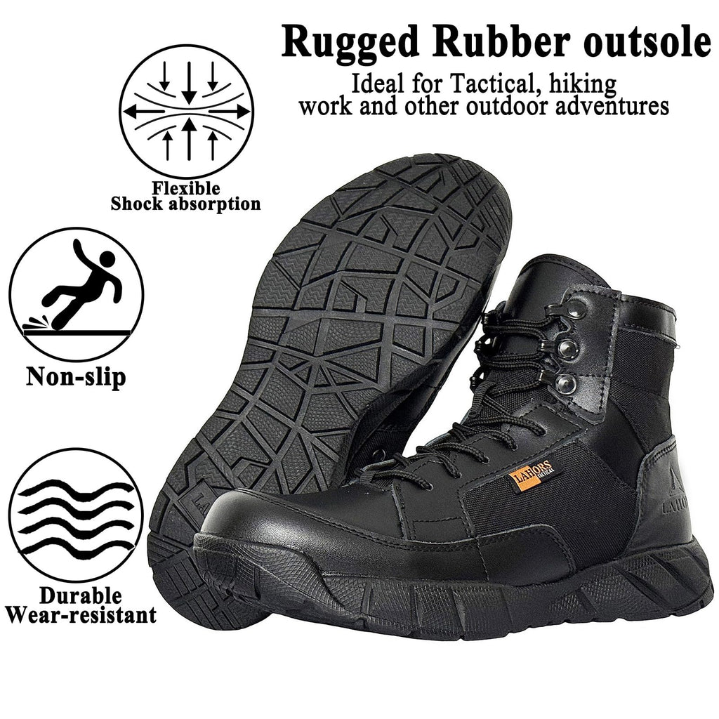 6 Inch Lightweight Tactical Combat Boots Coyote Military Hiking Shoes T9914