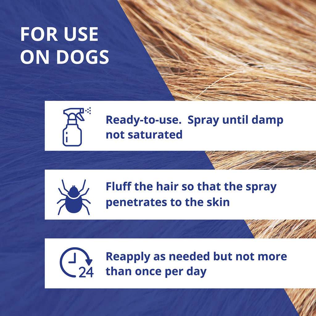 Water-Based Flea & Tick Spray for Dogs, 40 fl oz N317614