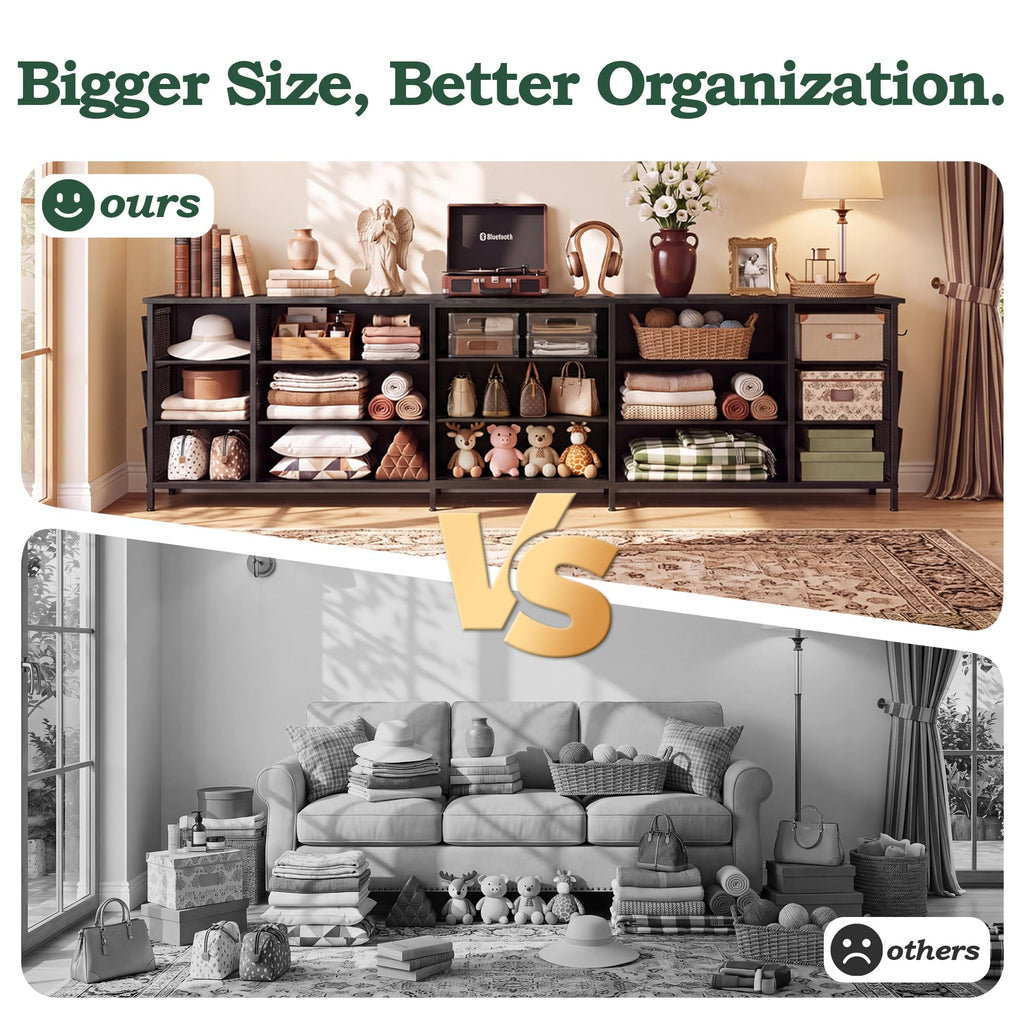 80.7" 15 Drawer Long Dresser D826910