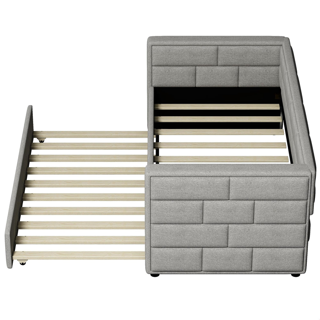 Twin Upholstered Daybed with Trundle H256