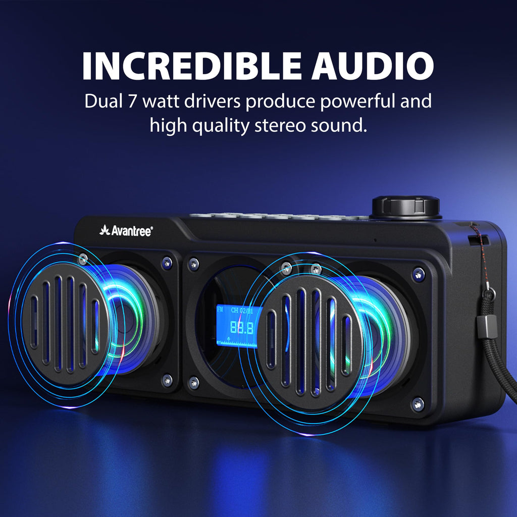 Portable FM Radio & Bluetooth Speaker N752772