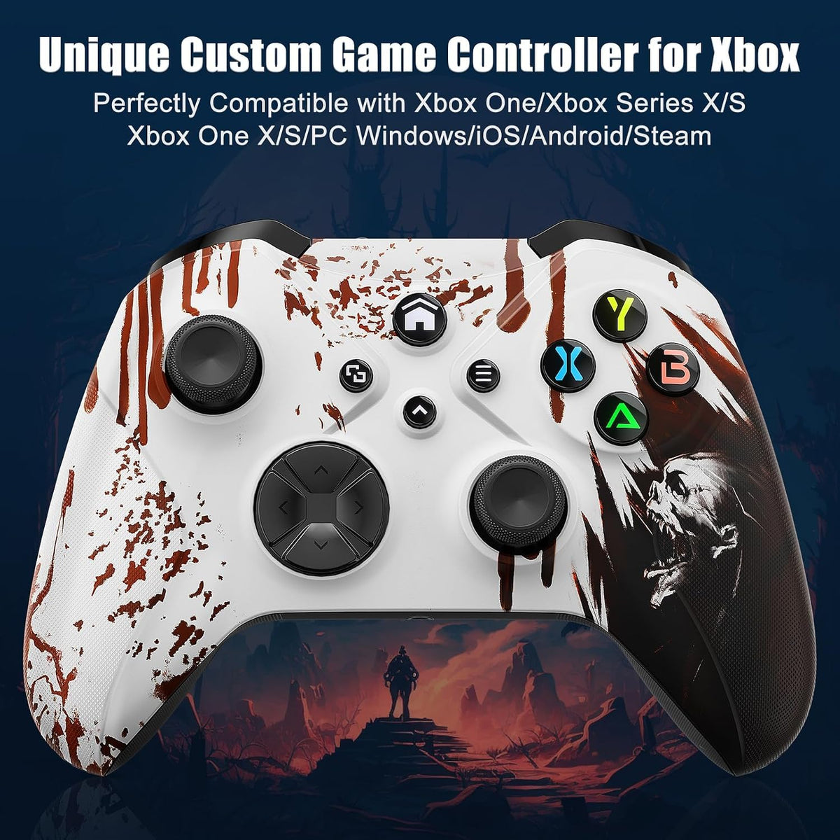 Wireless Xbox Controller with Vibration, Turbo, Programmable, 6 Gyro Axis, 3.5mm Audio Jack E457085