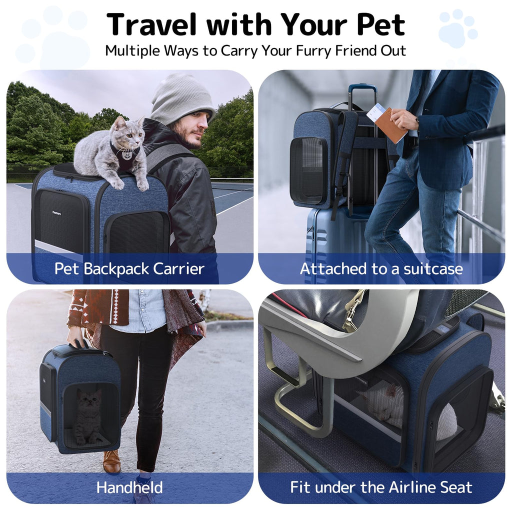 Cat Backpack with Play Tunnel A733