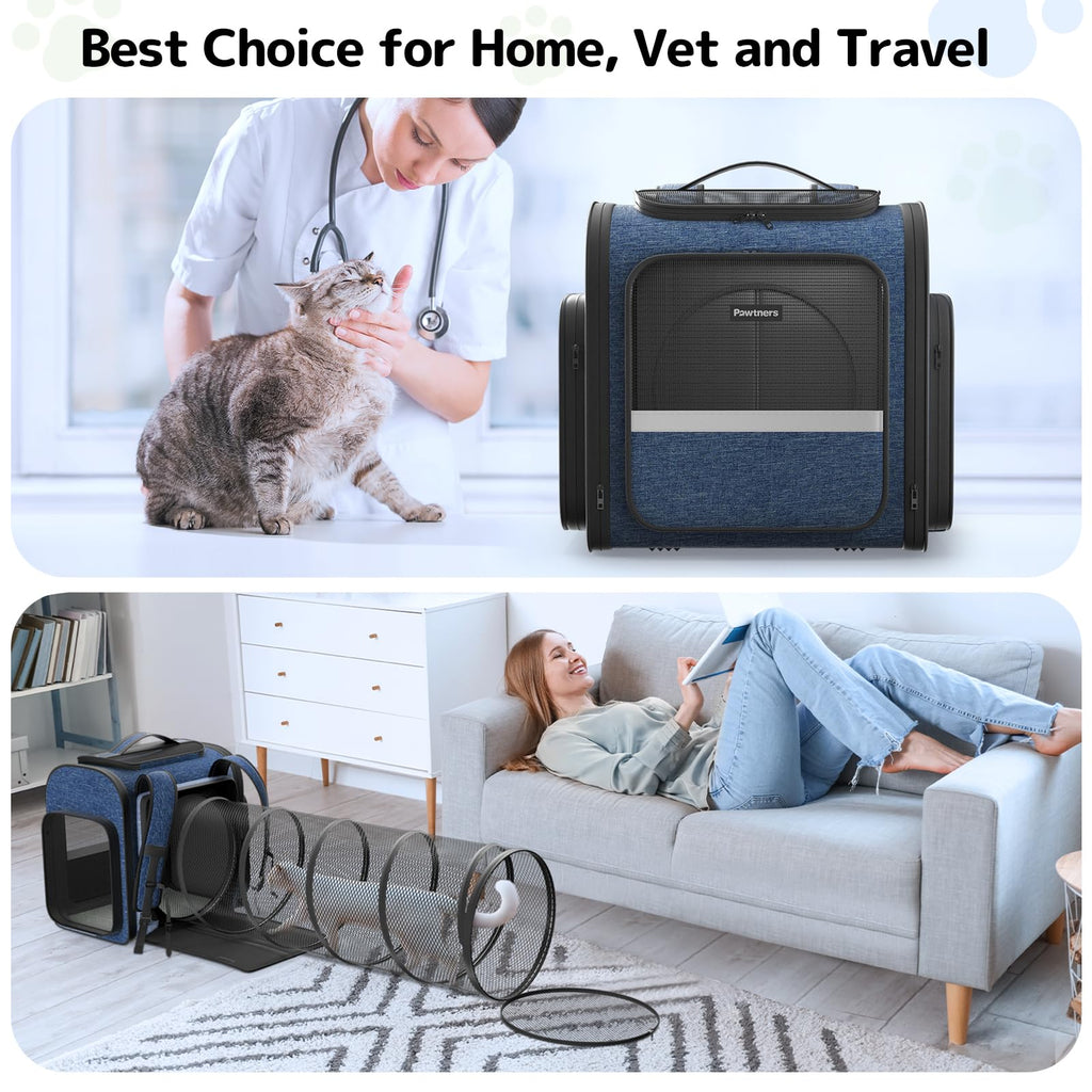 Cat Backpack with Play Tunnel A733