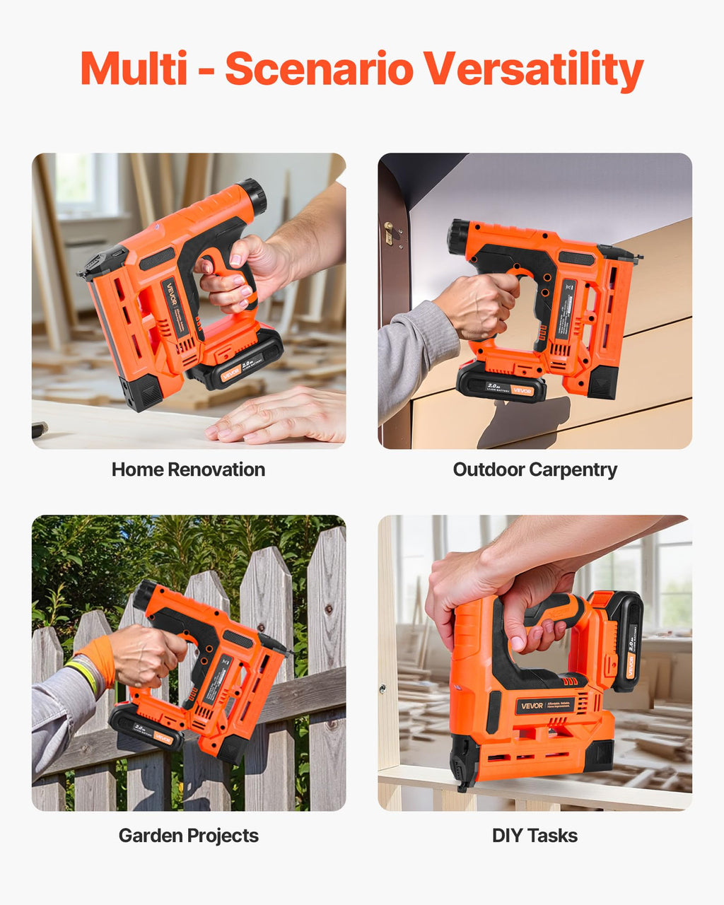 Cordless 2-in-1 18 Gauge Nail Gun Staple Gun Z896268