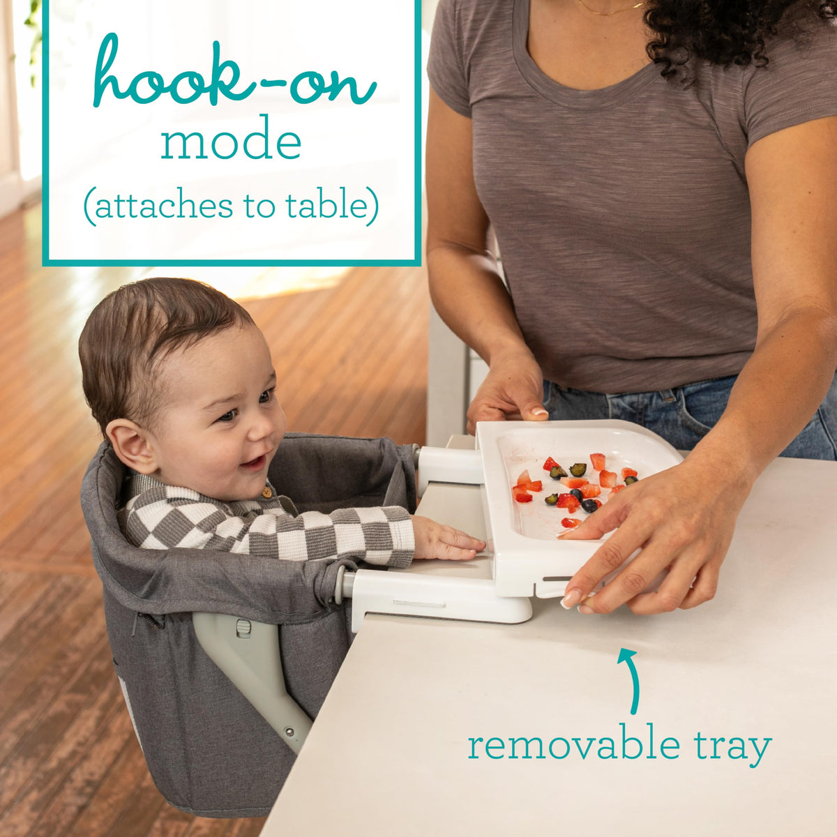 Gray Travel Booster High Chair & Seat F844500