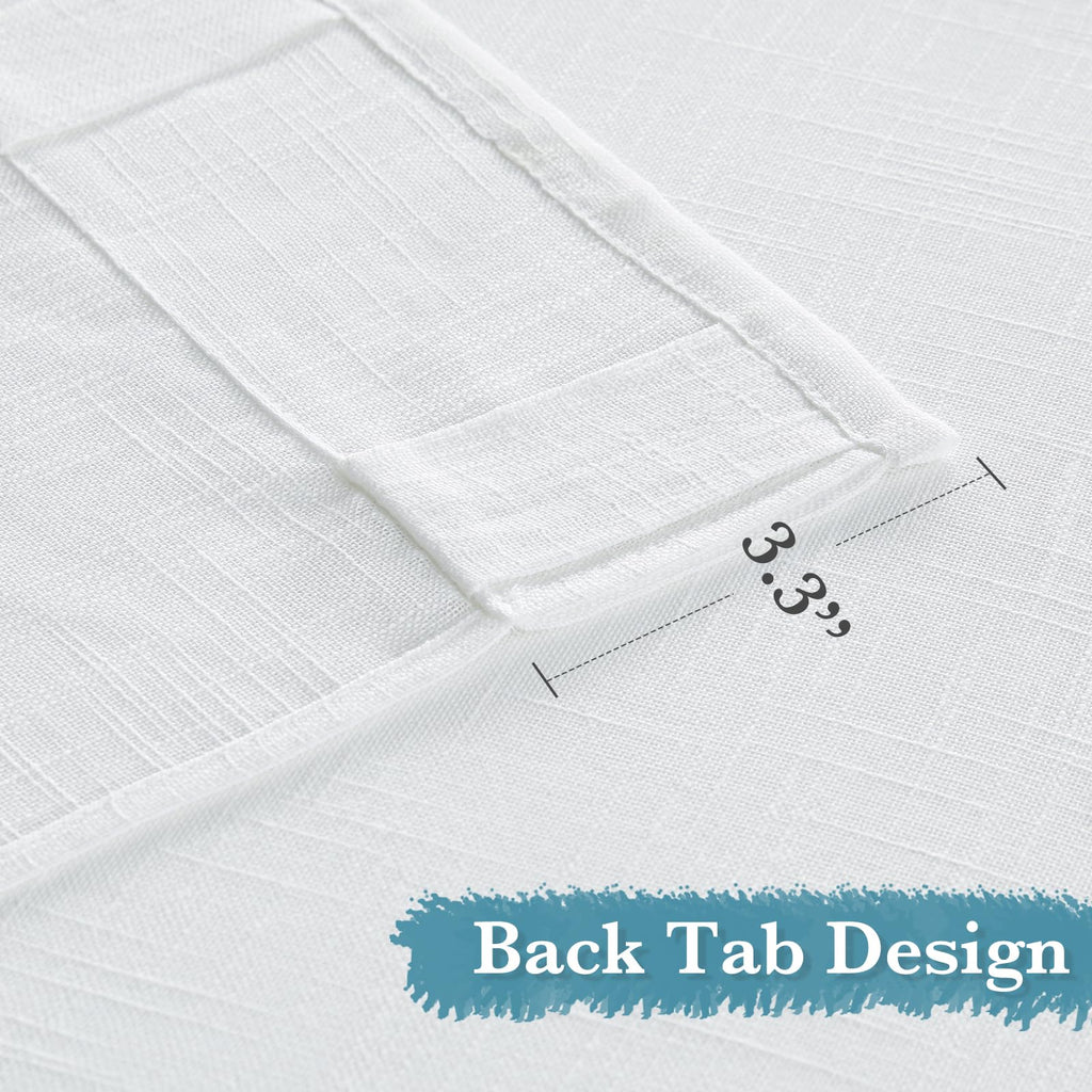 White Sheer Curtains W52 x L95 T2095