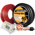 0 Gauge Battery Cable with 250A Fuse Holder & Terminals Kit A355621