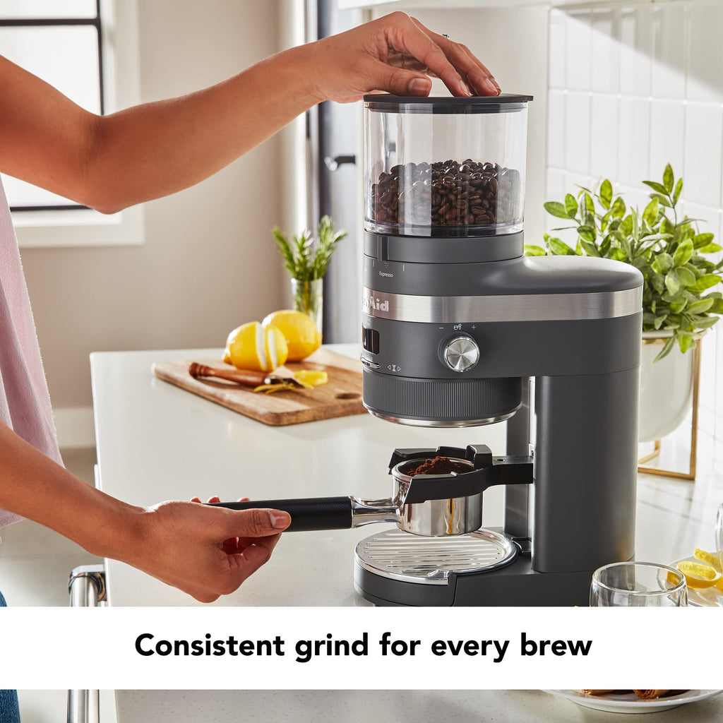 Charcoal Grey Burr Coffee Grinder V97806