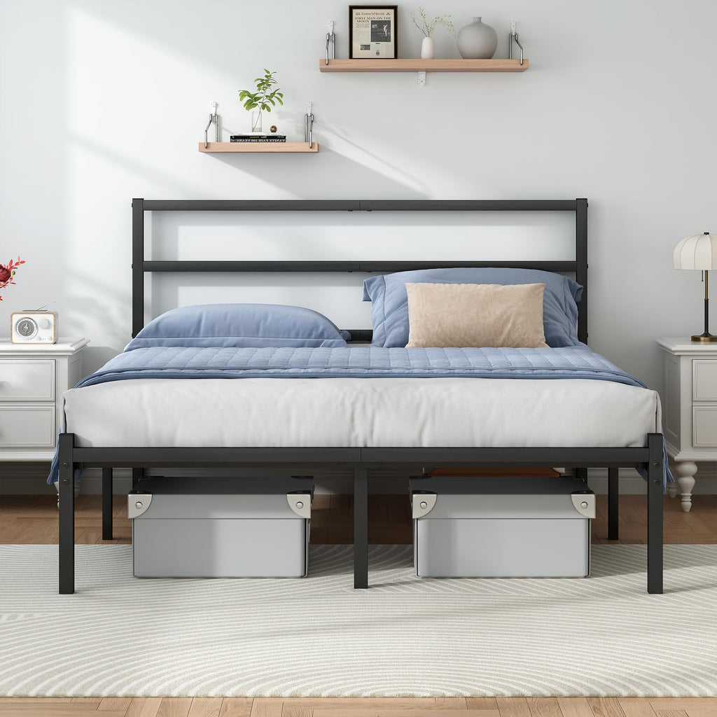 Black Full Size Bed Frame M418