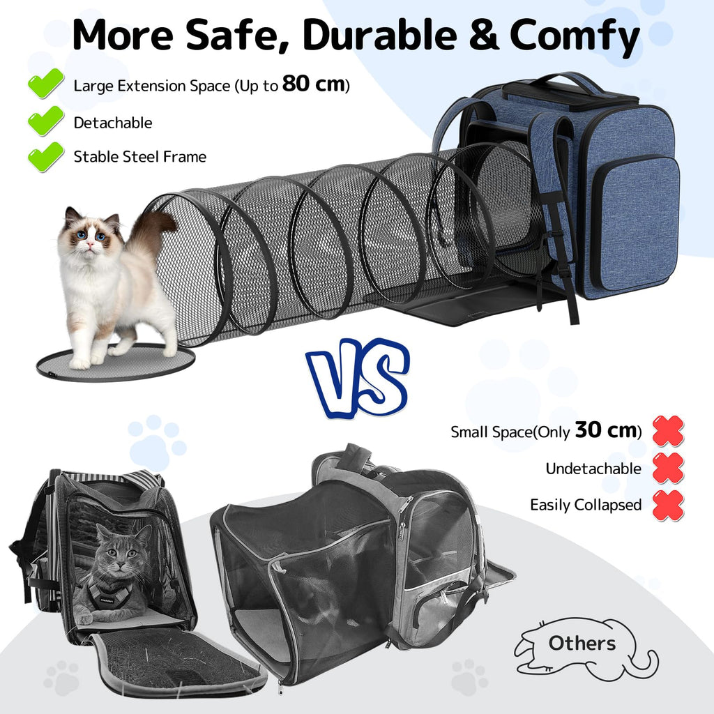 Cat Backpack with Play Tunnel A733
